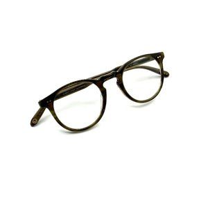 Garrett Leight GLCO Unisex Glencoe Color Olive Tortoise Eyeglasses New 